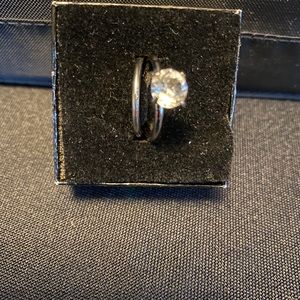 Cubic zirconia solitaire size 6
